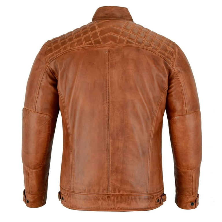 Men’s Black Quilted Legendary Cafe Racer Jacket