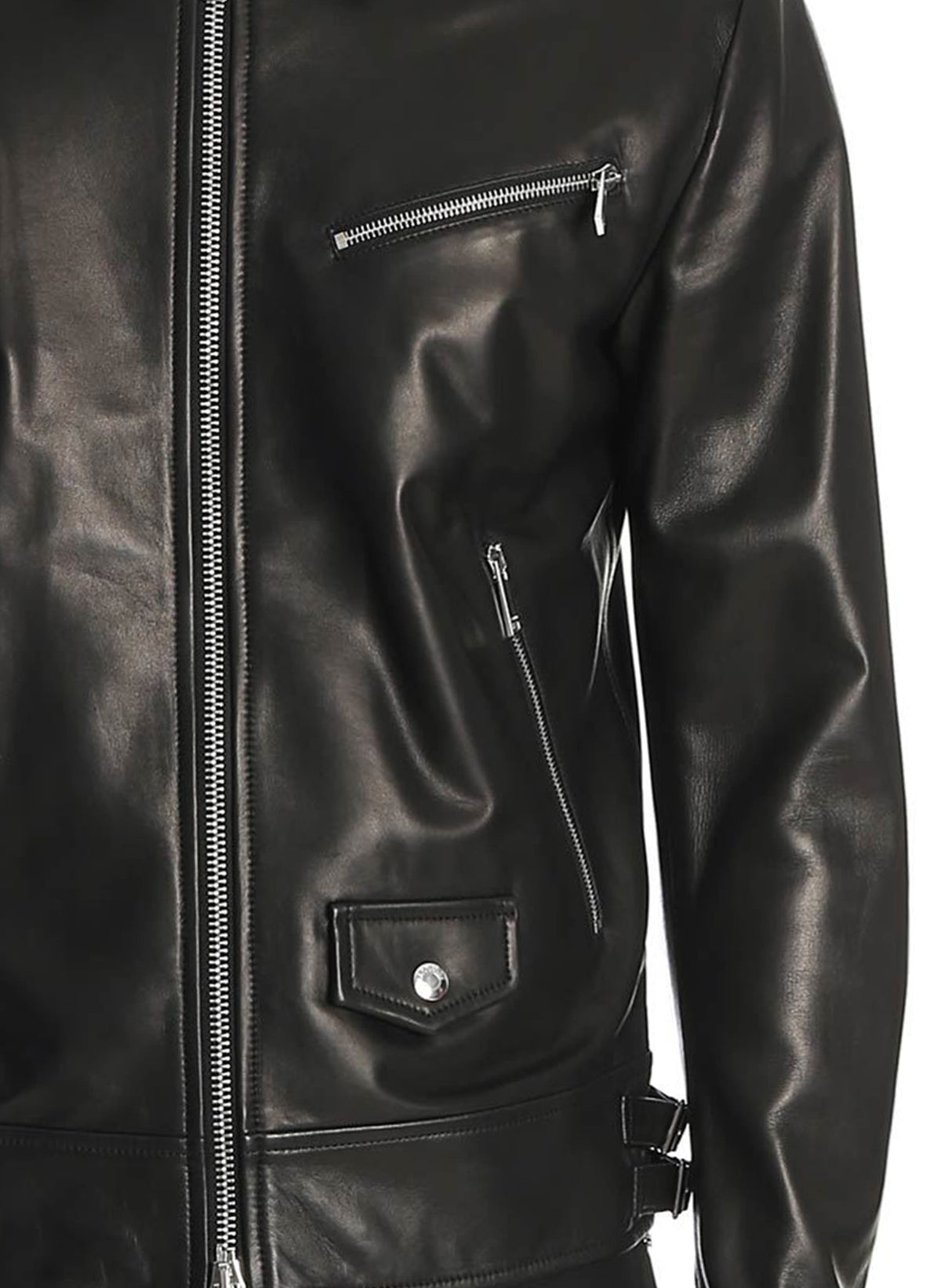 Black Stylish Lambskin Leather Jacket - LJs