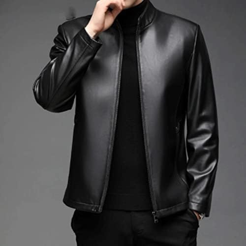 Men's Winter Stand Collar Biker Jacket