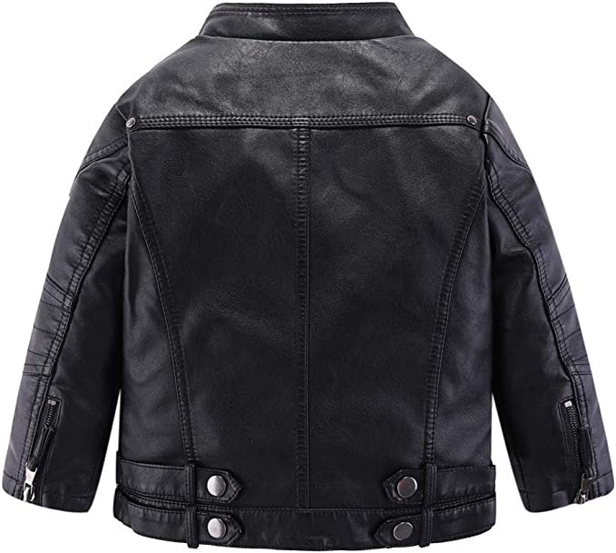 Kid Girl Motorcycle Leather Jacket