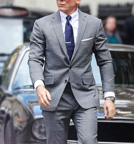 James Bond No Time To Die Grey Suit