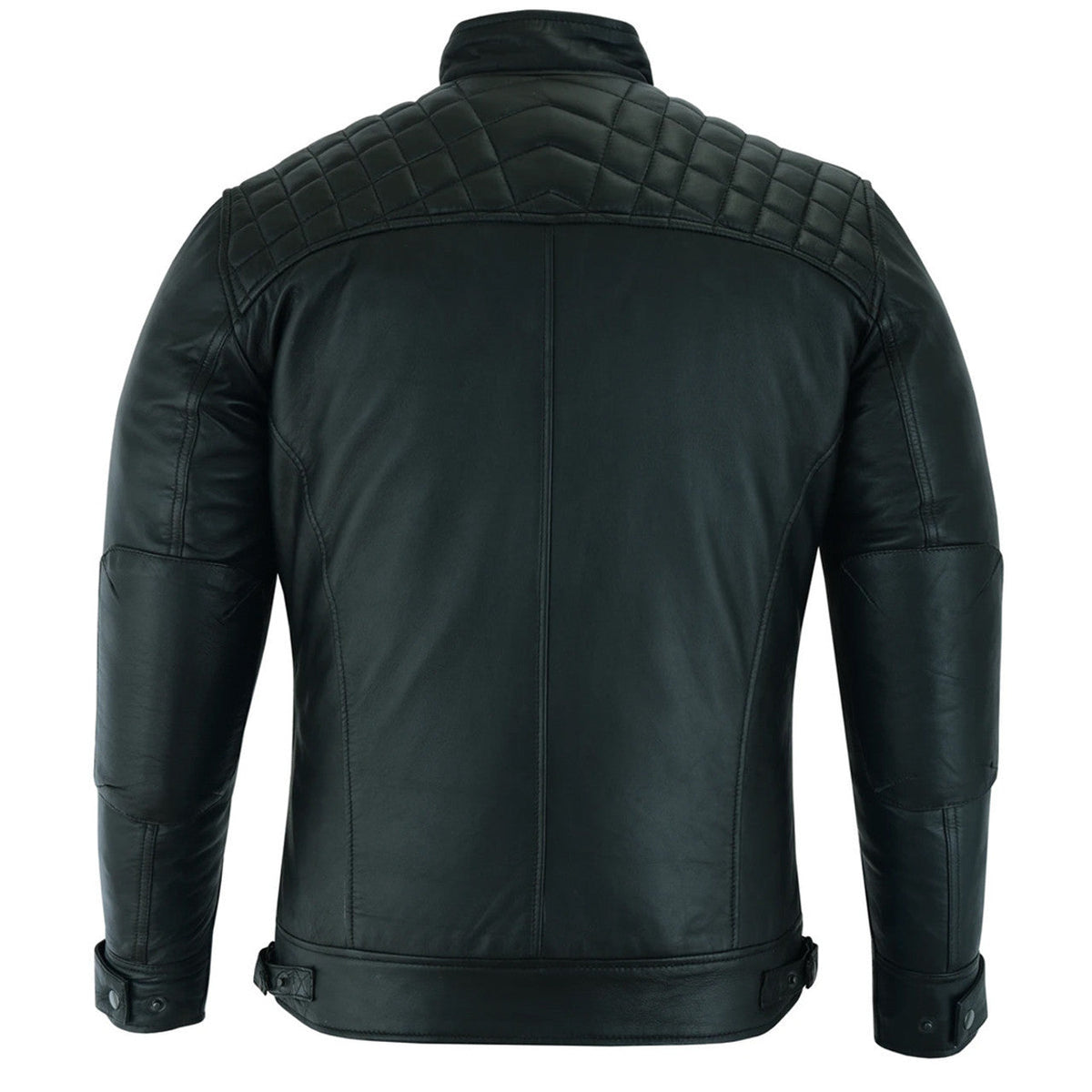 Men’s Black Quilted Legendary Cafe Racer Jacket