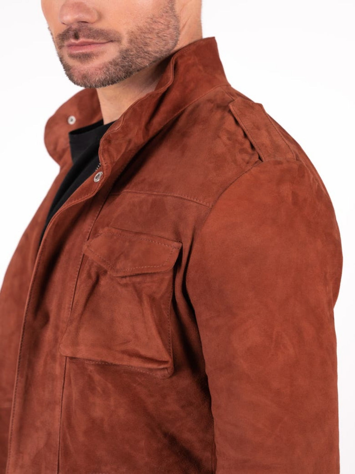 Mens Stylish Brown Warm Jacket