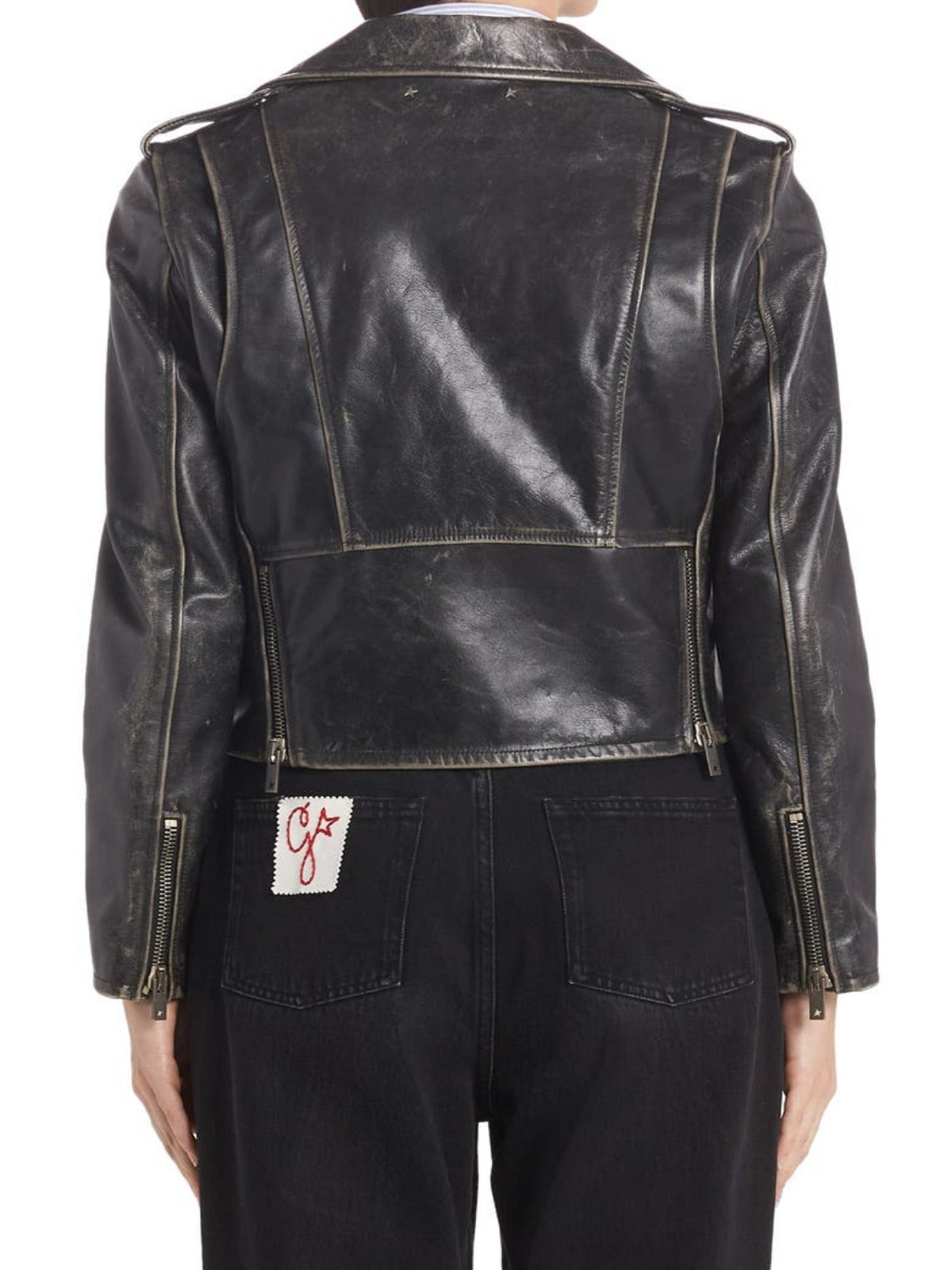 Womens Chiodo Destiny Leather Biker Jacket