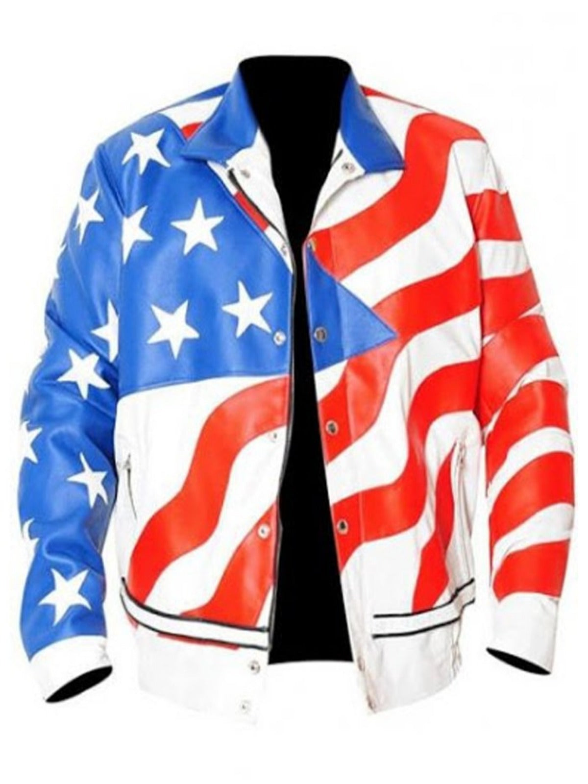 American Flag Vanilla Ice Leather Jacket