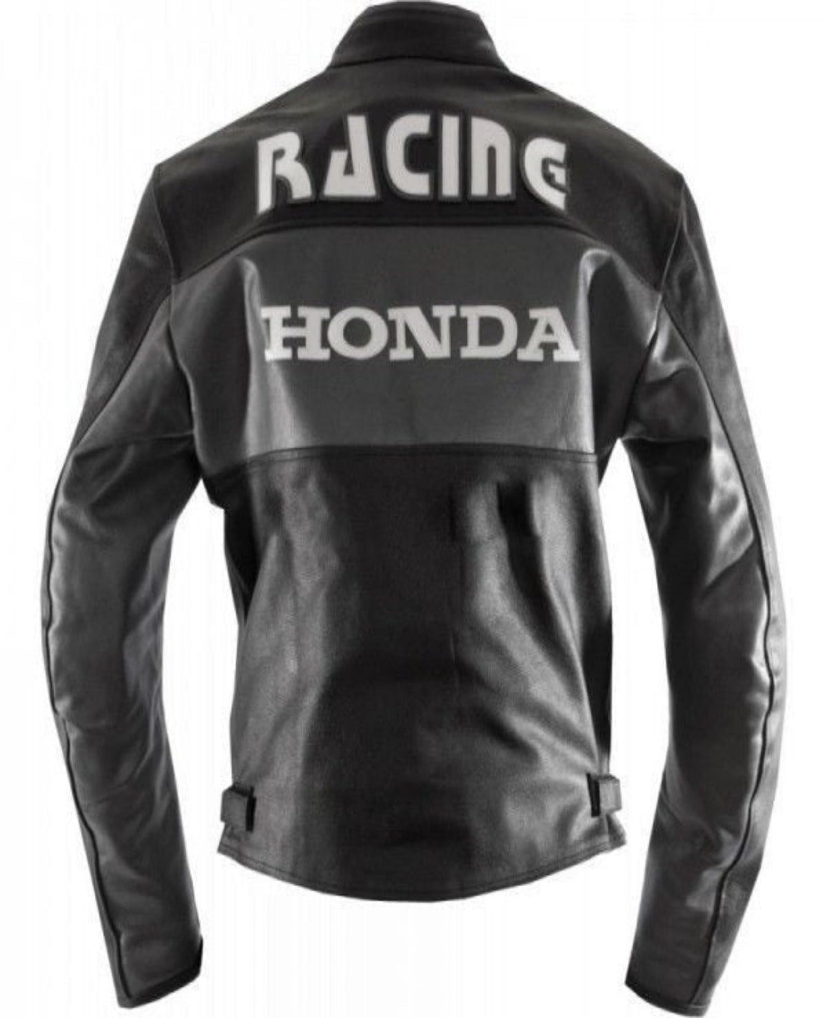 Honda Black Biker Leather Jacket