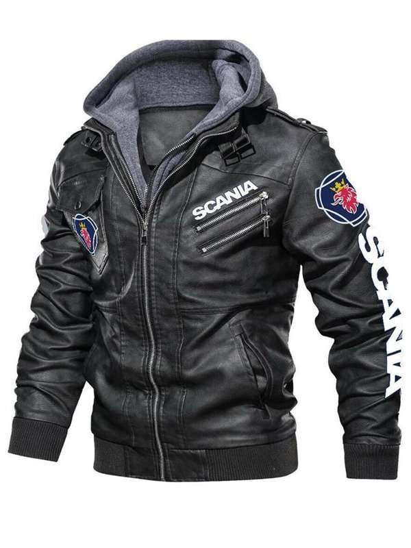 Men’s Black Punisher Hooded Jacket