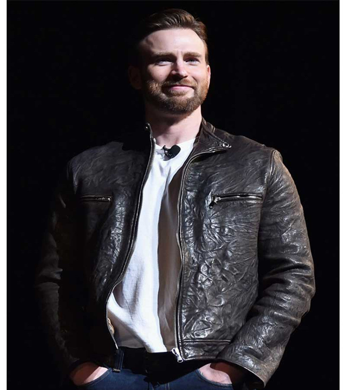 Captain America  Steve Rogers Zipper Cuffs Leather Brown Jacket