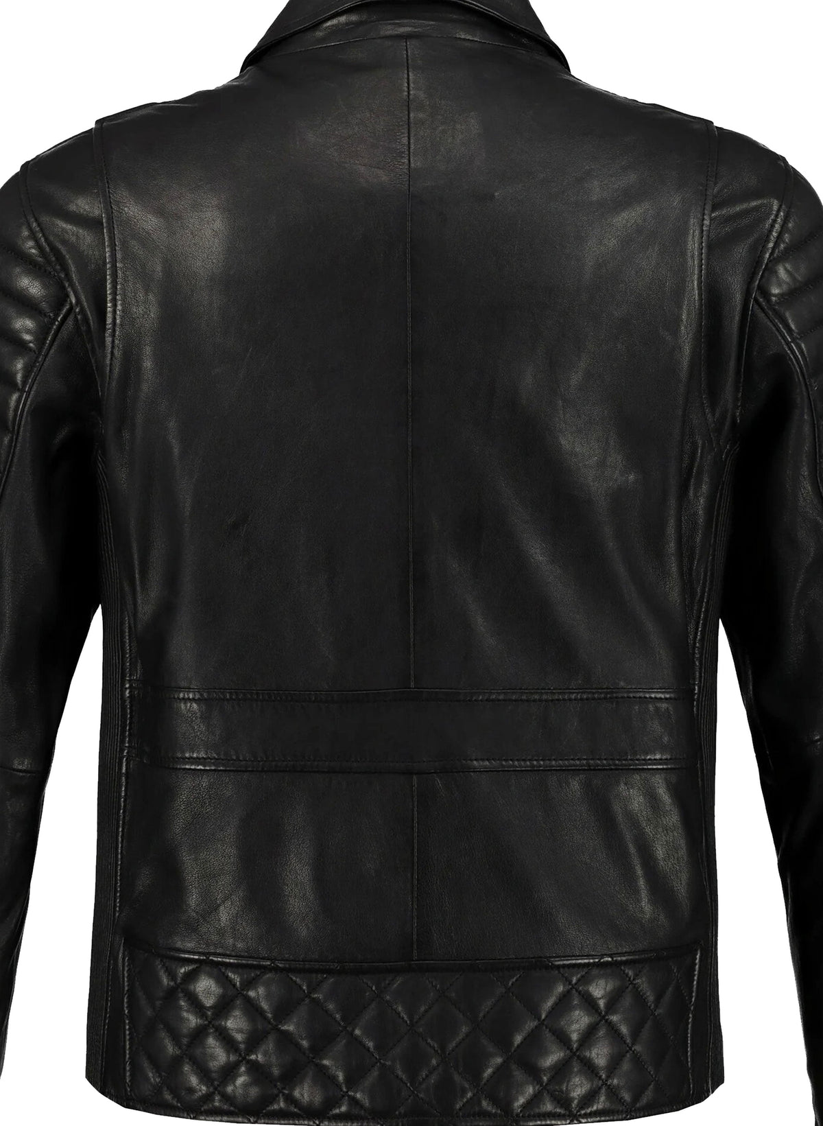 Mens Real Leather Biker Black Jacket – LJs