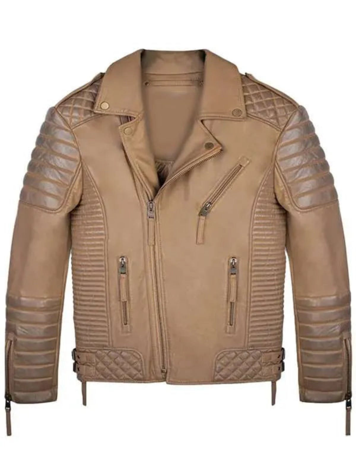 John Wick 2023 Romain Bonnet Tan Brown Leather Jacket