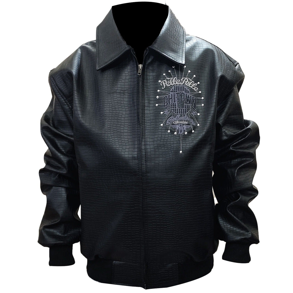 Men Chi Town Pelle Pelle Black Leather Jacket