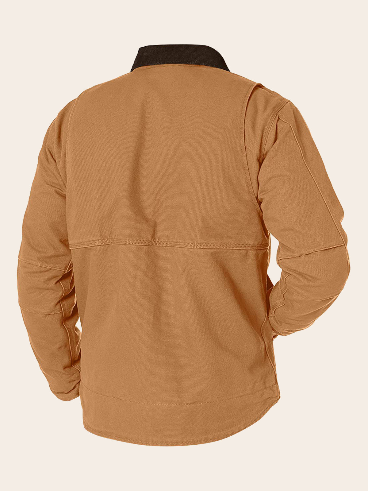 Lavish Brown Cotton Jacket For Men