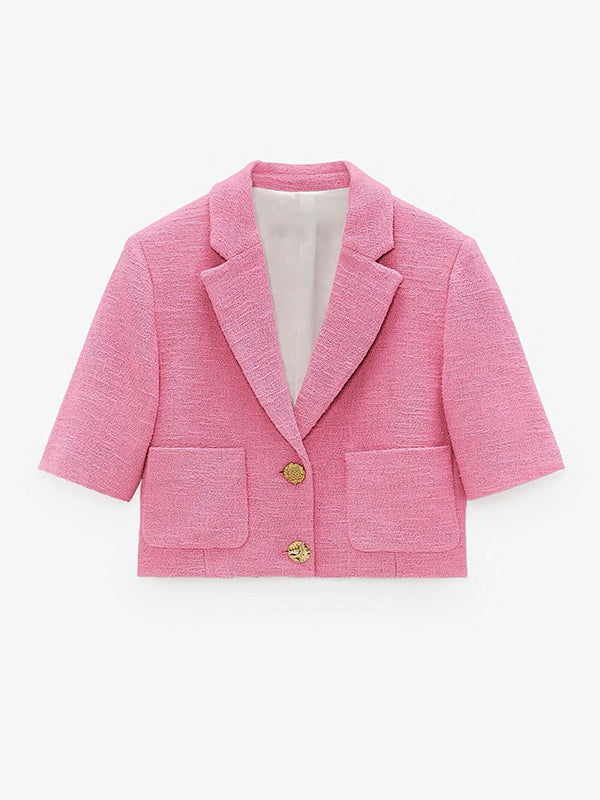 Leverage Redemption Sophie Deveraux Pink Wool Blazer