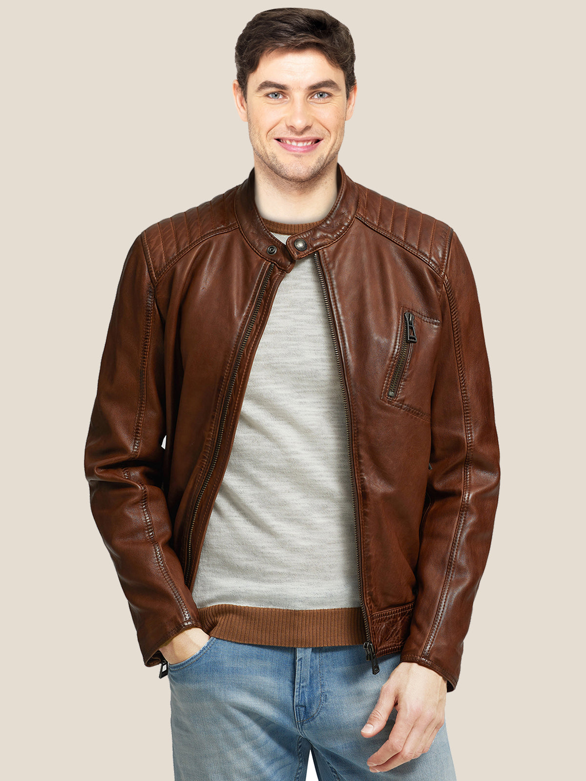 Men Slimfit Leather Jacket – LJ