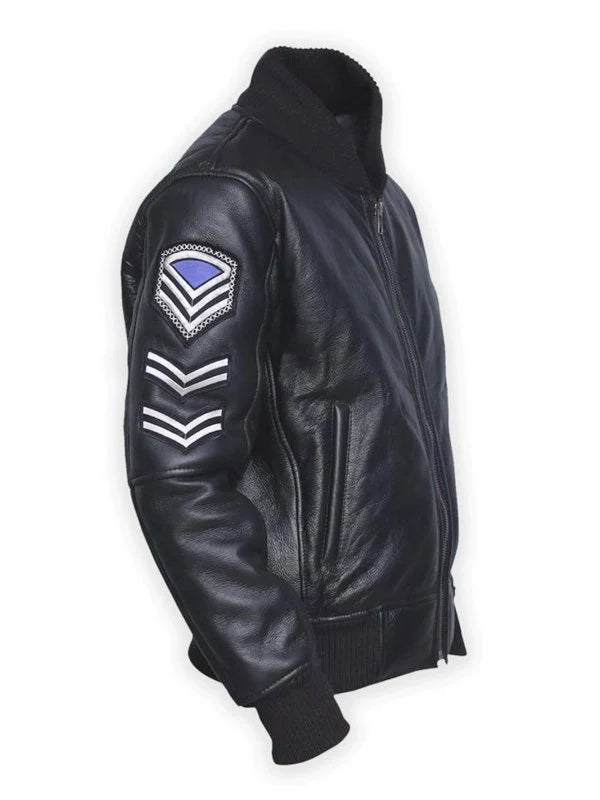 Men’s American Flag Leather Jacket