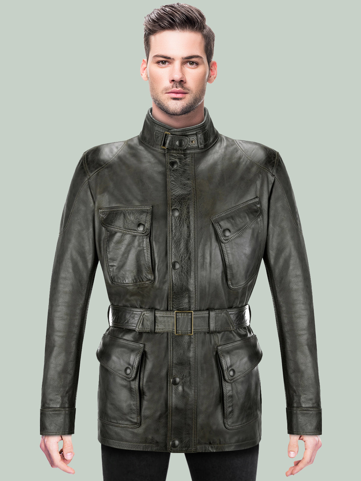 Men's Black Donington Leather Jacket