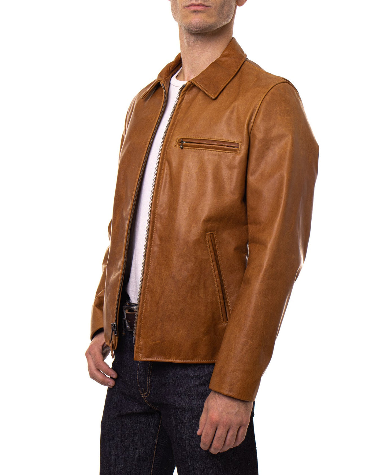 Mahogany Brown Men’s Real Leather Jacket