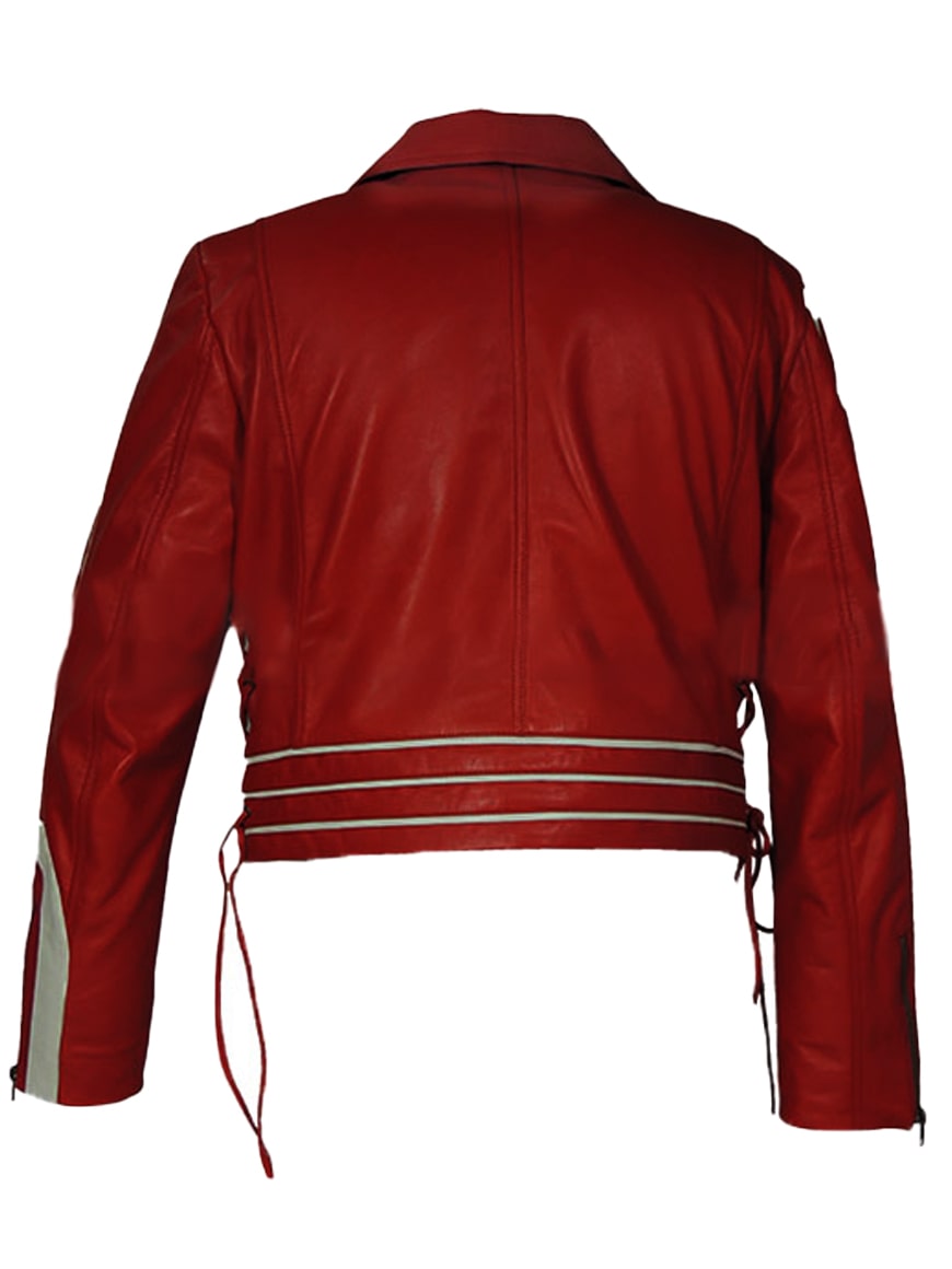 Men’s Freddie Mercury Red Real Leather Jacket