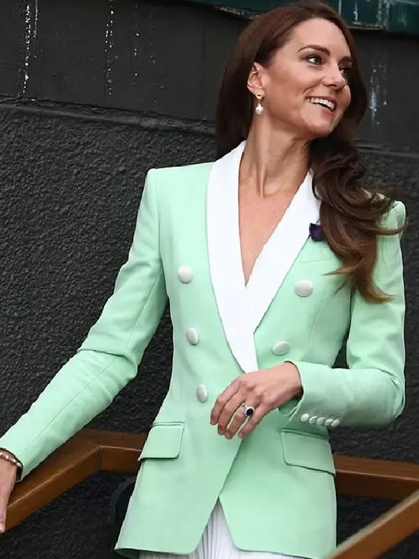Princess Kate Wimbledon 2023 Mint Green Blazer