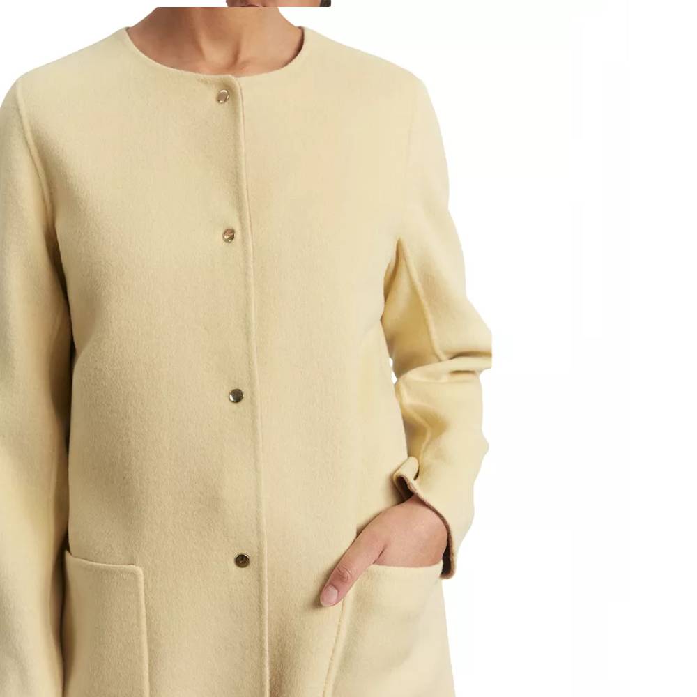 Womens Reversible Gold Wool coat