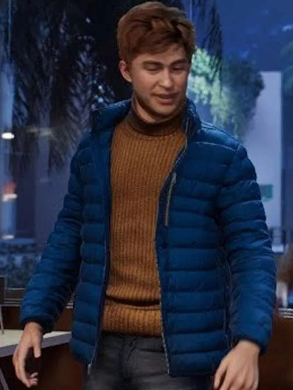 Spider-Man 2 Harry Osborn Blue Puffer Jacket