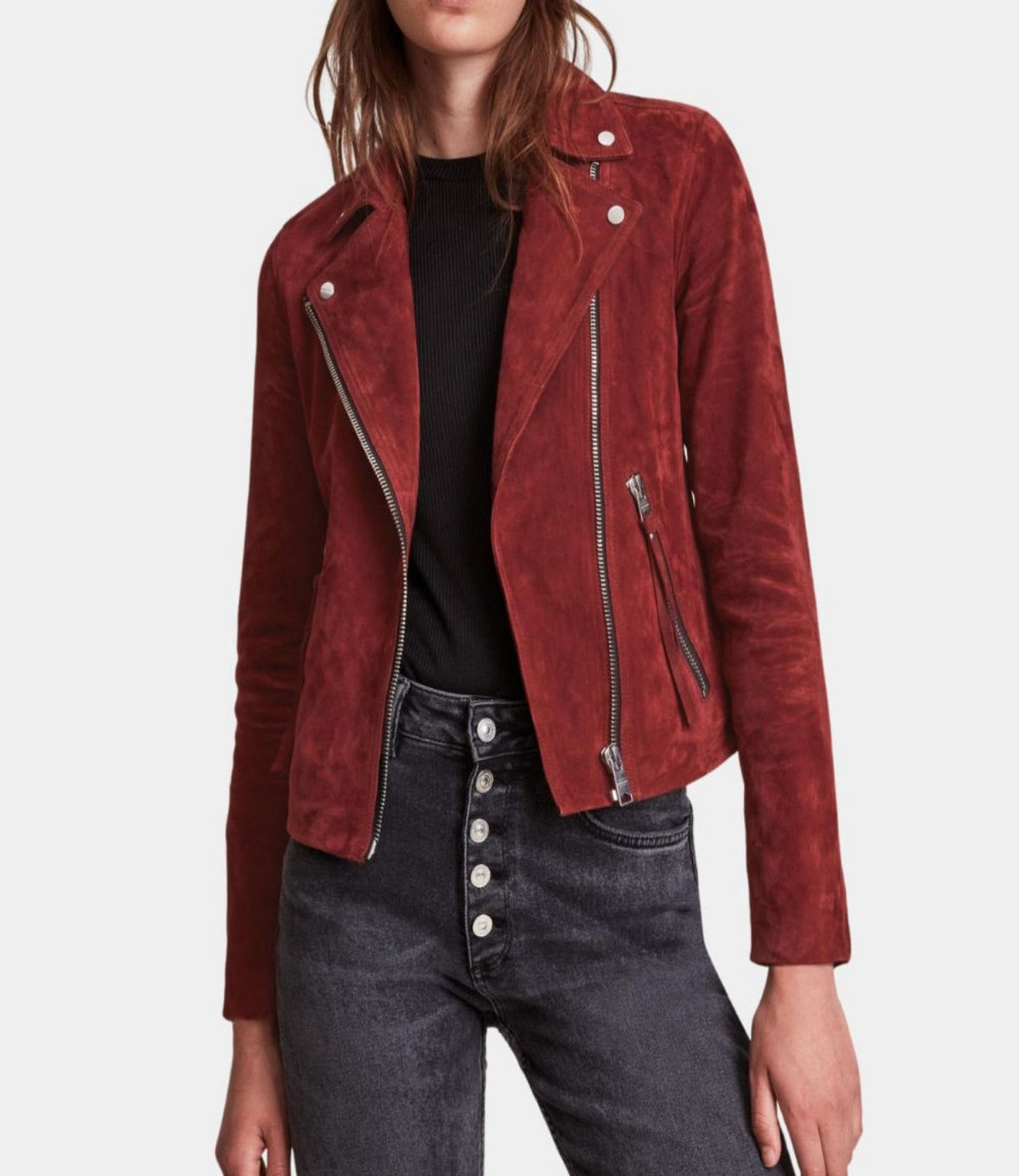 The Out-Laws 2023 Nina Dobrev Brown Leather Jacket