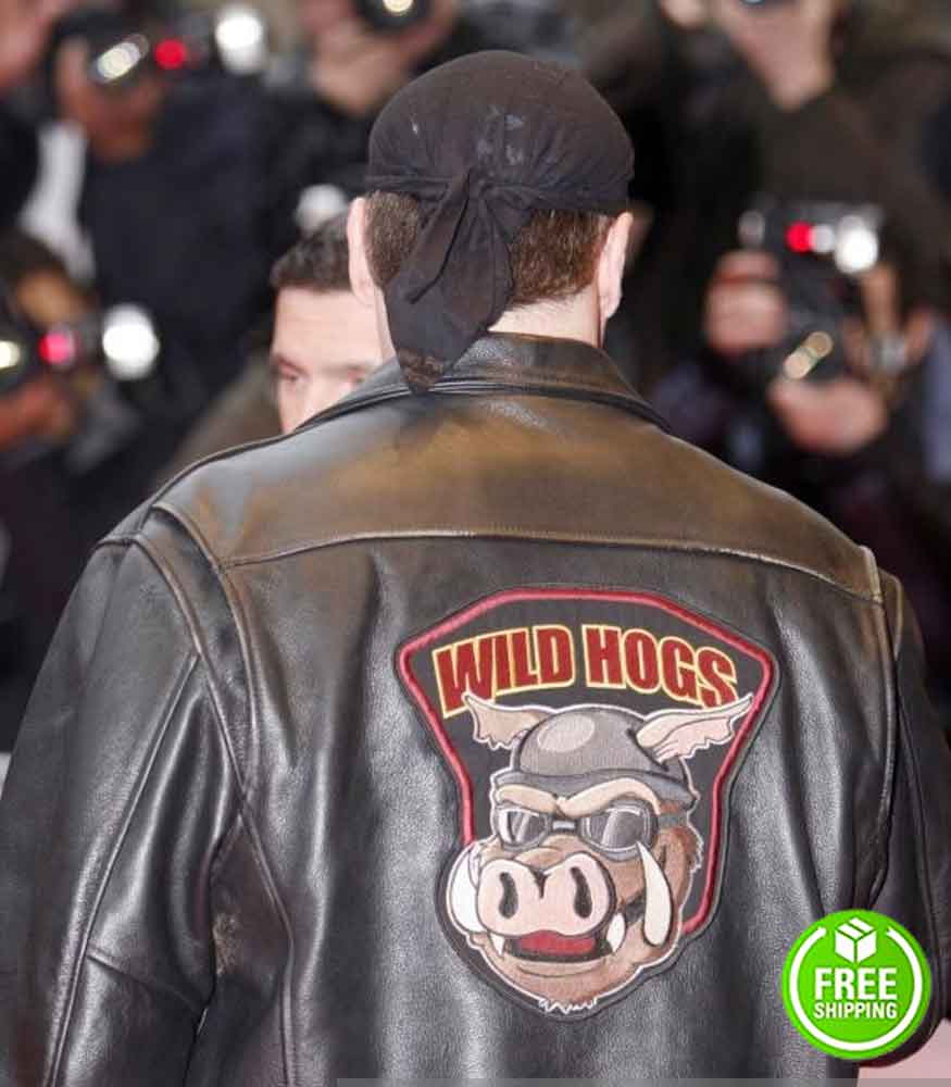 John Travolta Wild Hogs Black Leather Jacket
