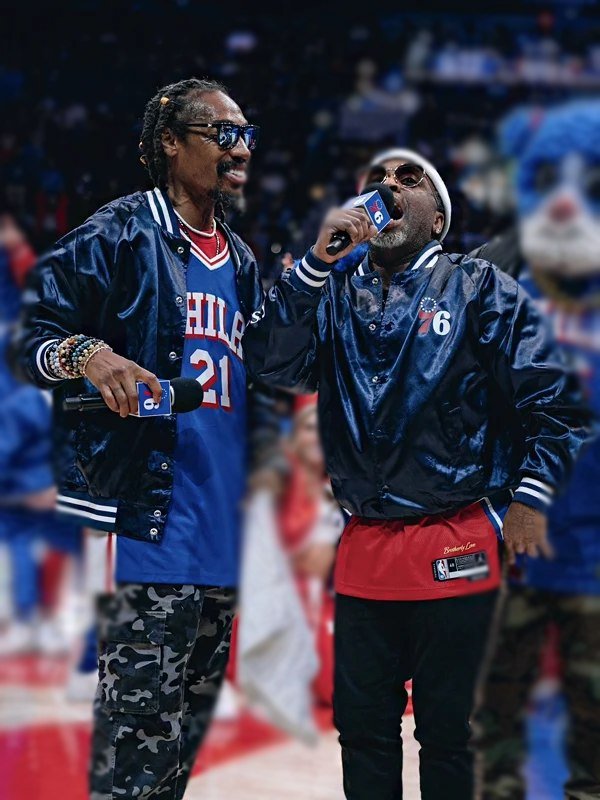 Ying Yang Twins 76ers Blue Varsity Jacket