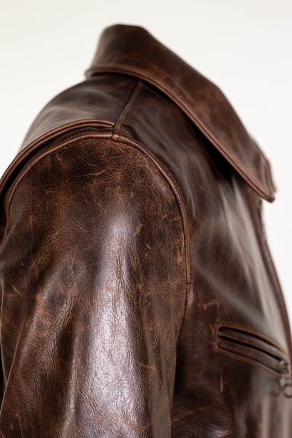 Men Distressed Brown Leather Jacket – LJ