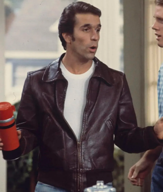 Henry Winkler Happy Days Brown Leather Jacket – LJ