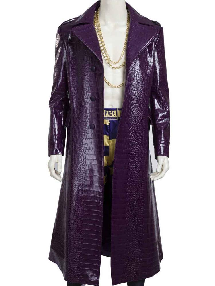 Joker Suicide Squad Trench Real Leather Coat – LJ