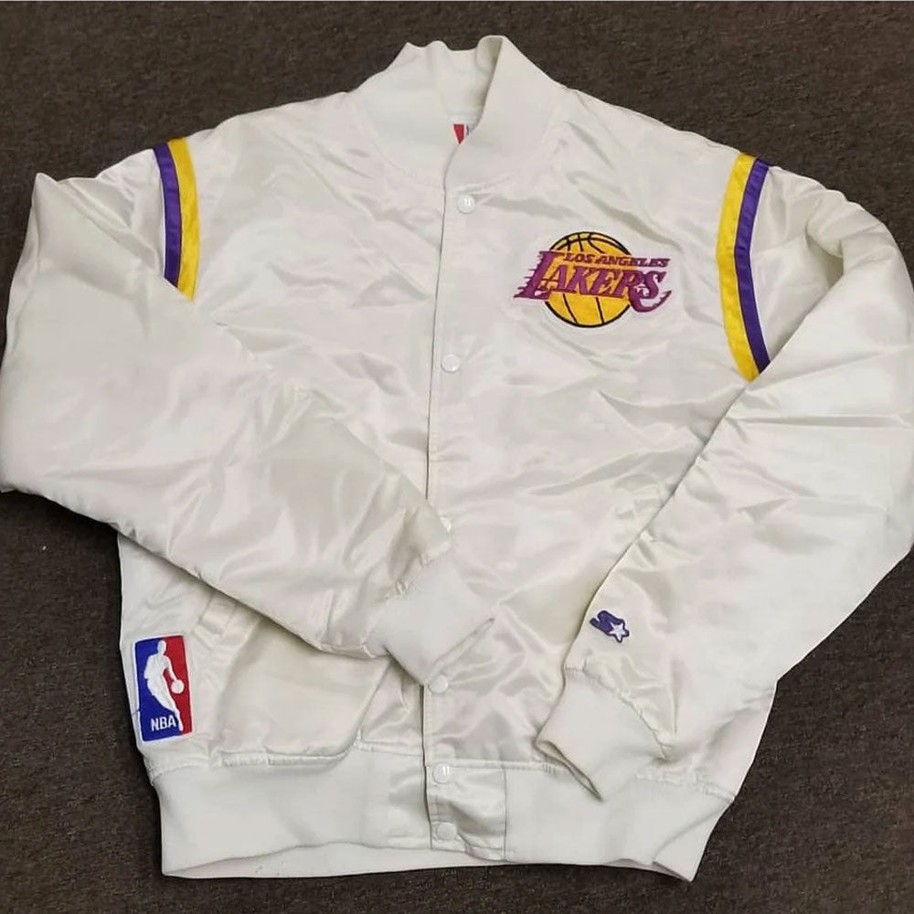 Los Angeles 80s Lakers NBA Satin Jacket