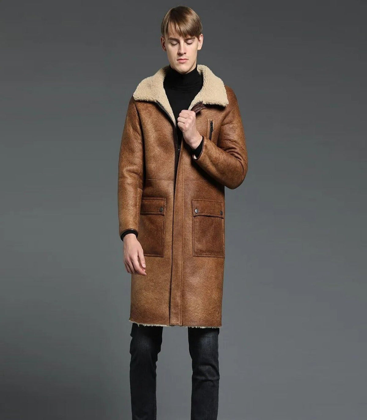 Mens Glamorous Long Winter Slim Coat