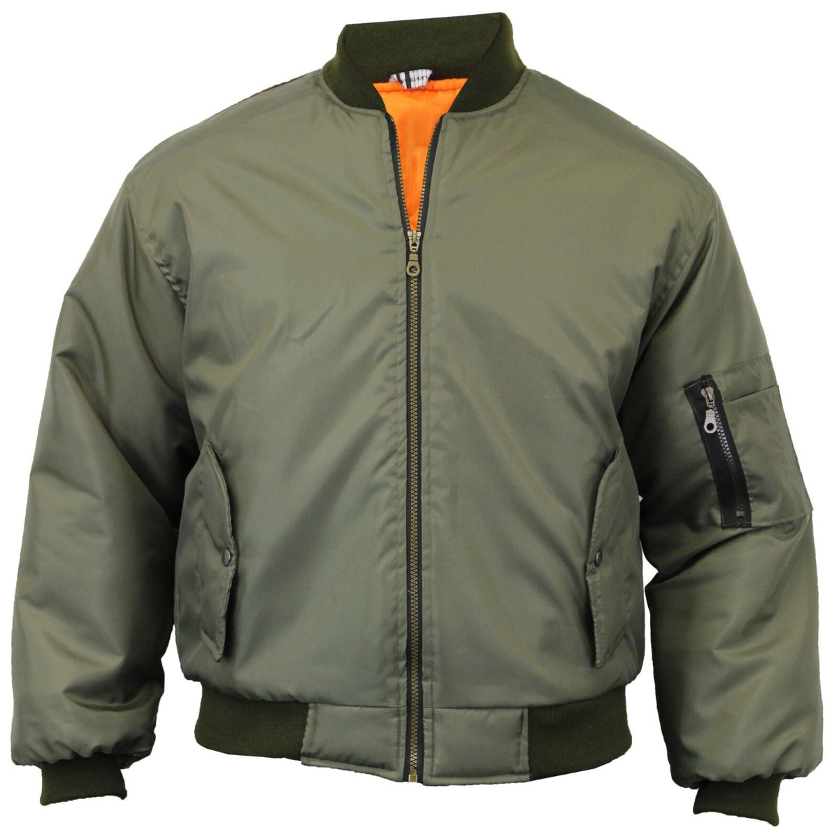 Mens Army Pilot Military Bomber Jacket