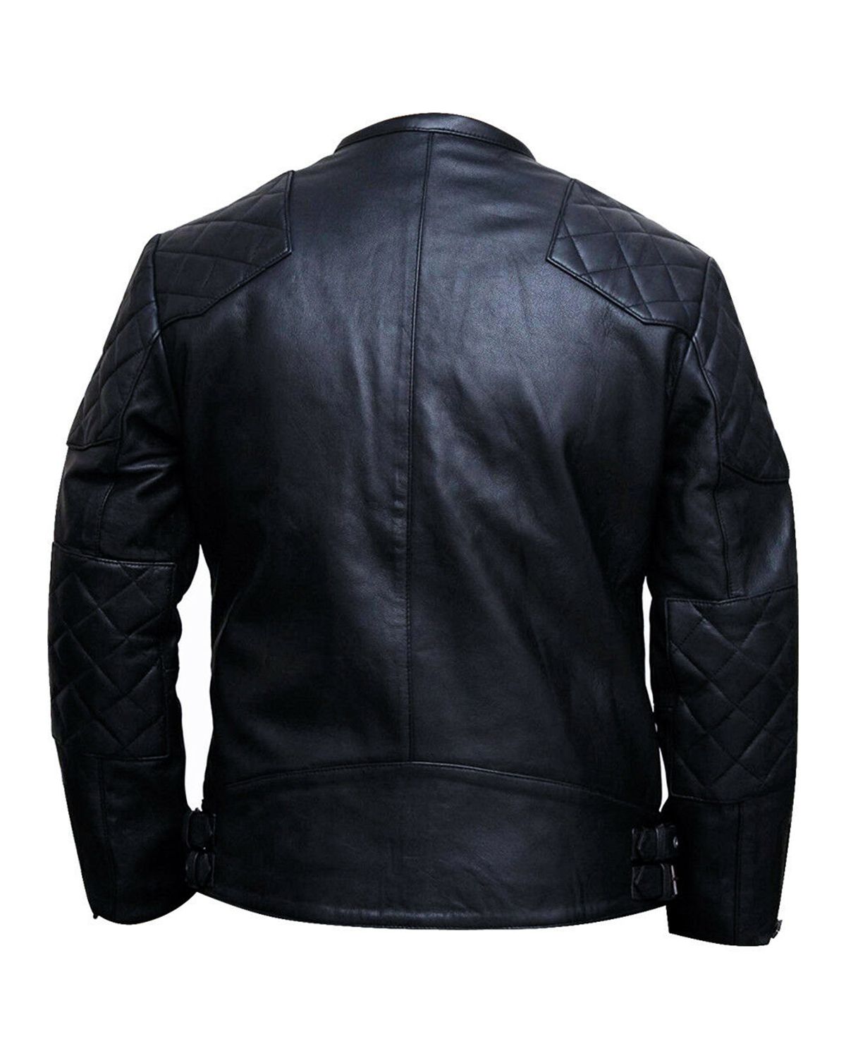 Men's Stylish Black Leather Biker Jacket