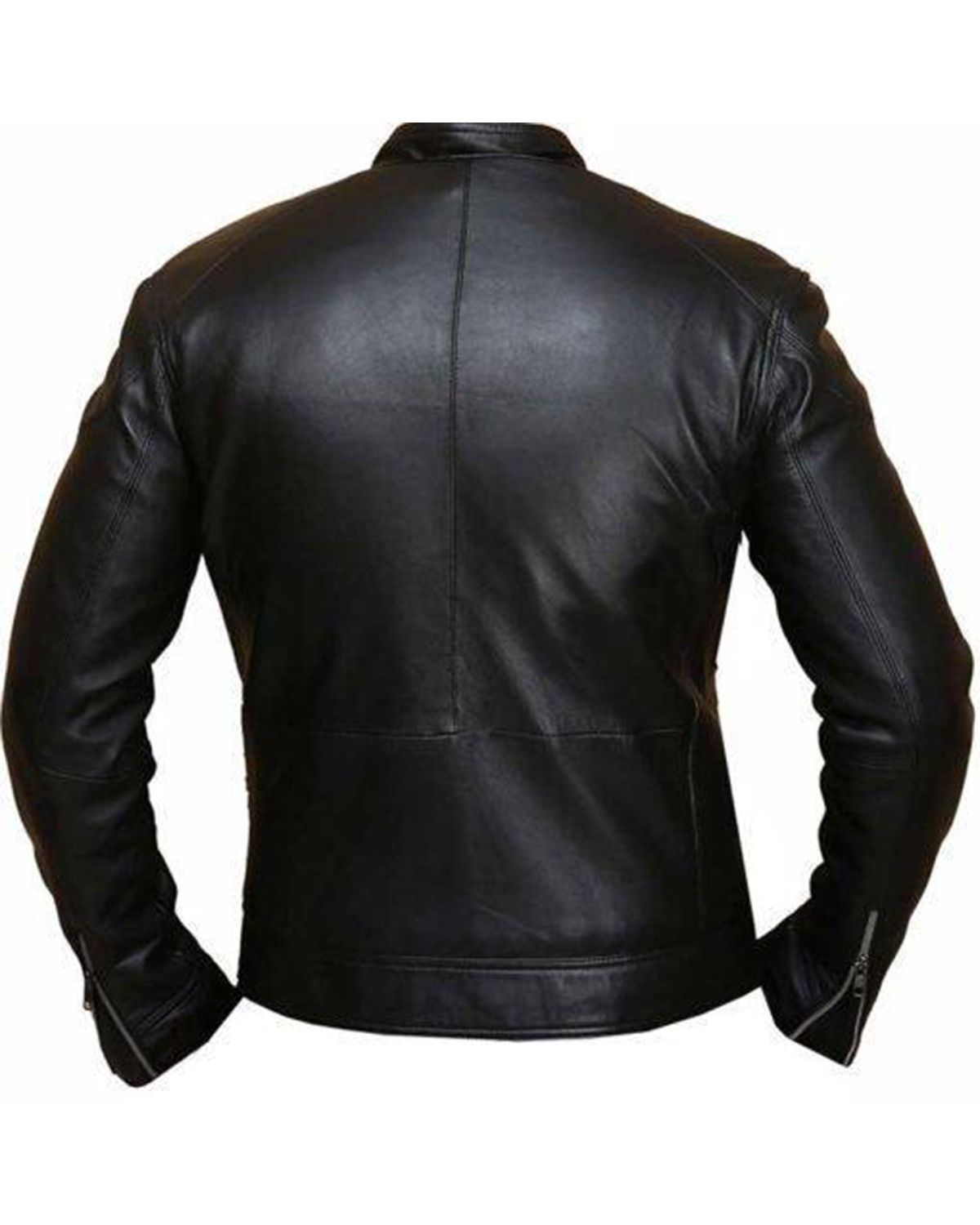 Men's Black Biker Hunt Real Leather Jacket