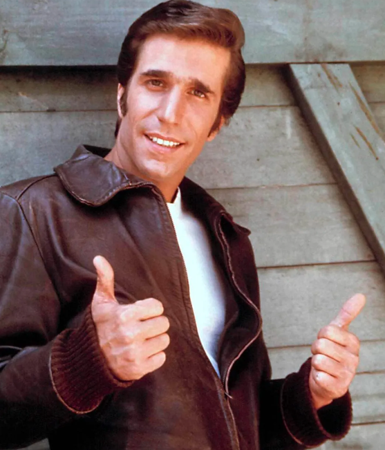 Henry Winkler Happy Days Brown Leather Jacket – LJs