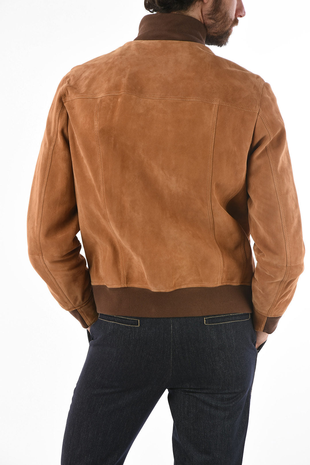 SUEDE JACKET WITH PATCH POCKETS – LJ