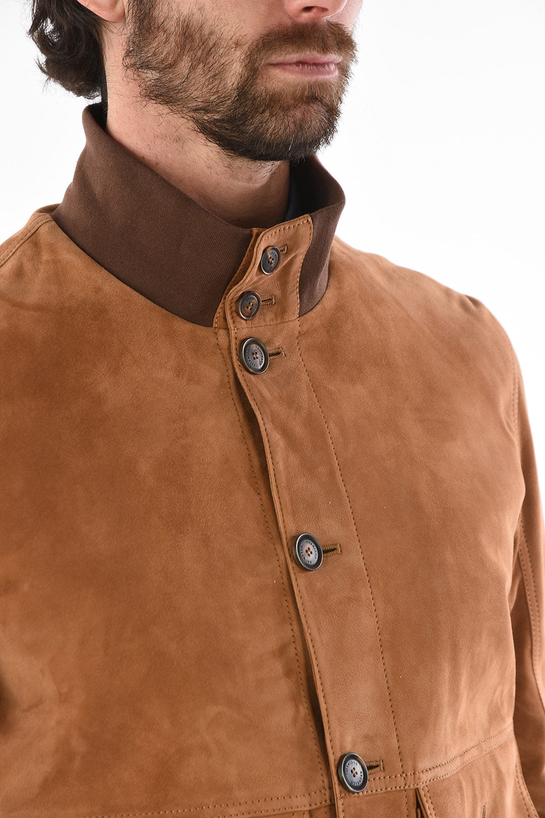 SUEDE JACKET WITH PATCH POCKETS – LJ